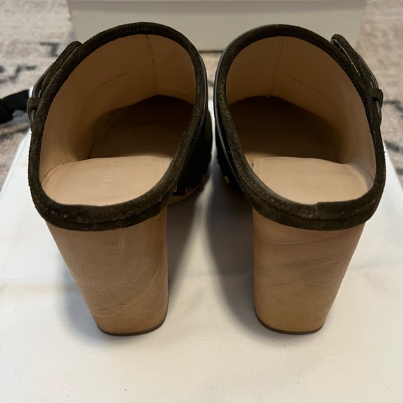 Veronica Beard Wooden Heeled Clogs - Picture 6 of 7